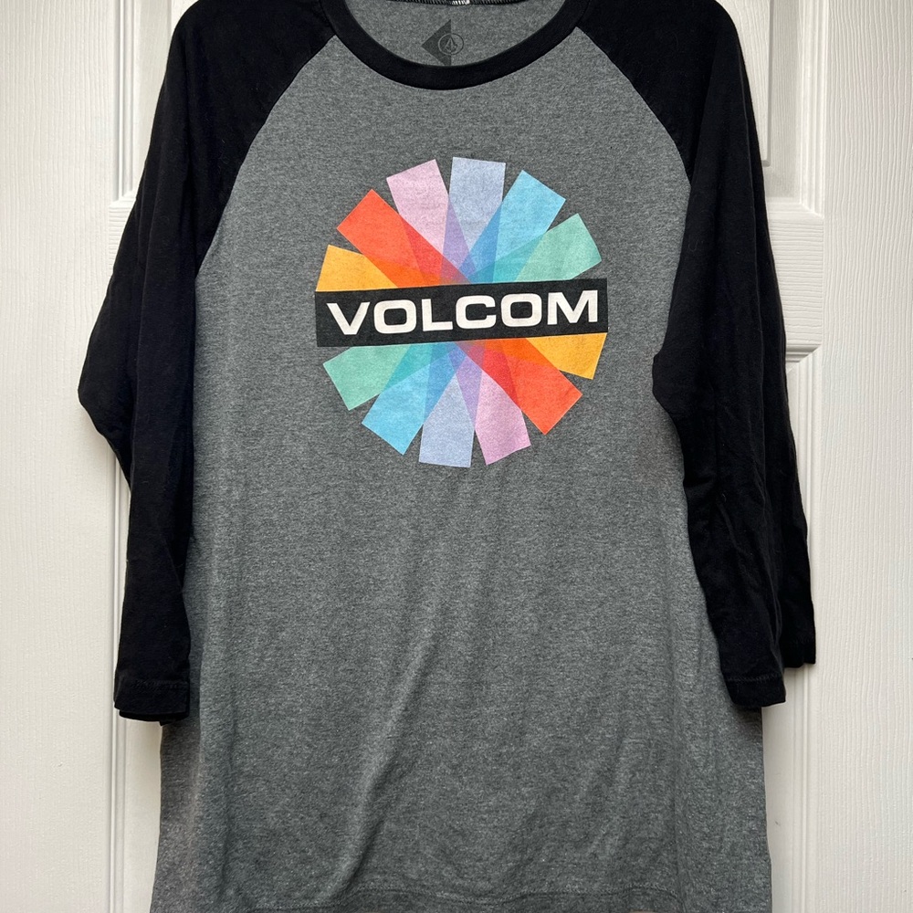 volcom 3/4 sleeve shirt